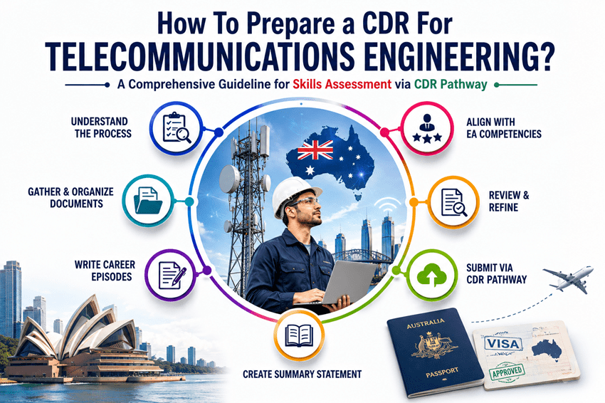 How To Prepare a CDR For Telecommunications Engineering?: A Comprehensive Guideline for Skills Assessment via CDR Pathway